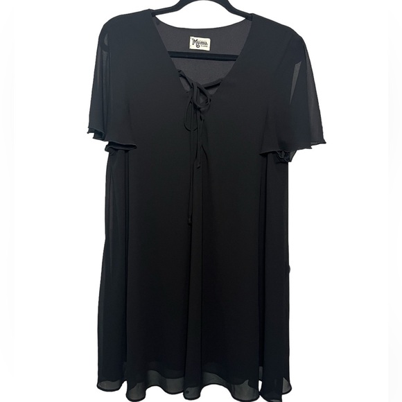 Show Me Your MuMu Black Kyle Lace Up Dress - Picture 3 of 7